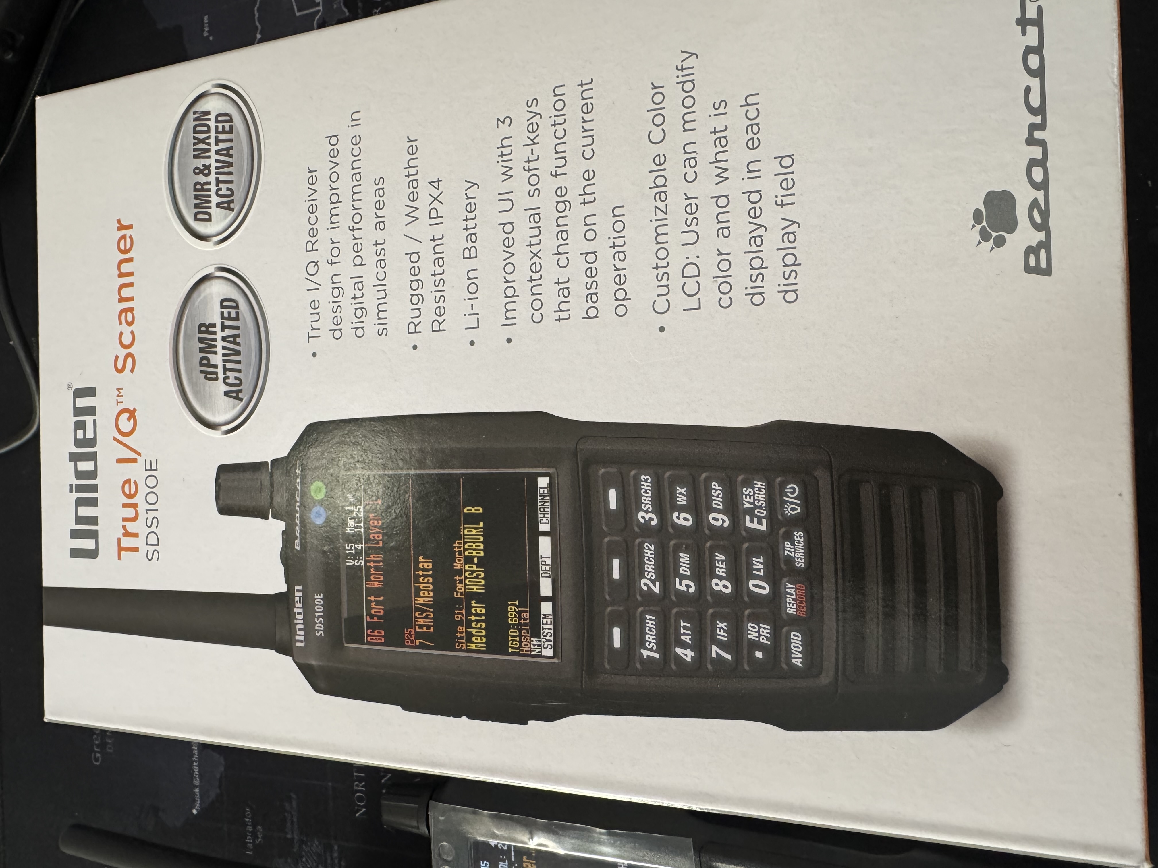 Uniden SDS100e Scanner DMR/NXDN/DpMR/ProVocie all Activated boxed as new with warranty and receipt - photo 4
